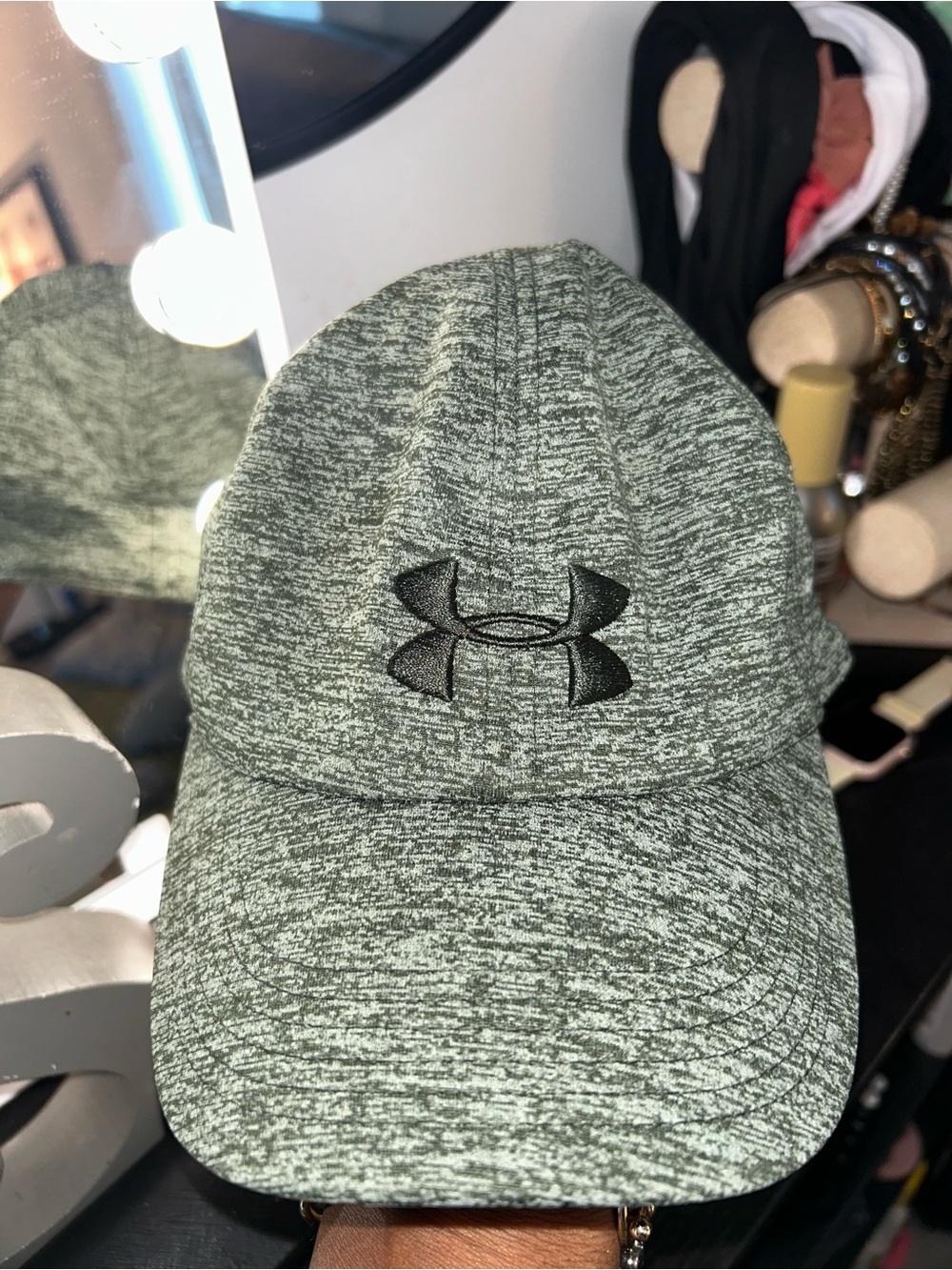 Women’s Under Armour Green Heathered Logo Performance Cap